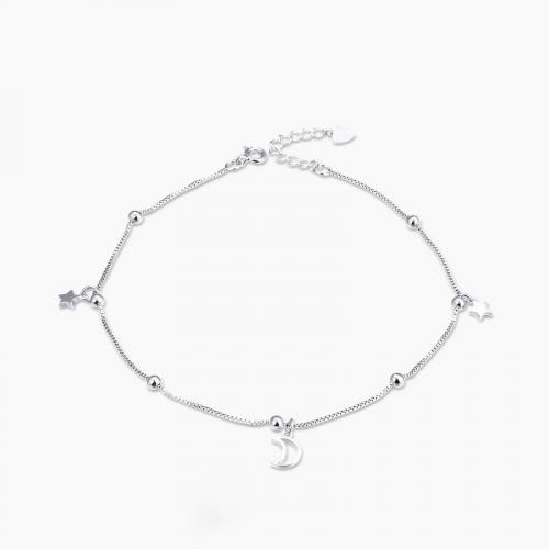 Sinc Alloy Anklet, le 3cm slabhra extender, snasta, jewelry faisin & do bhean, nicil, luaidhe & caidmiam saor in aisce, Fad Thart 23.5 cm, Díolta De réir PC