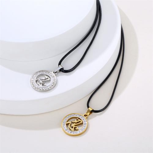 Stainless Steel Pendants 304 Stainless Steel Round plated DIY & with rhinestone 20mm Sold By PC