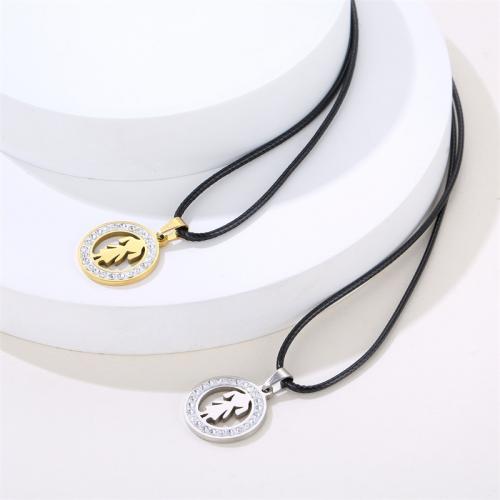 Stainless Steel Pendants 304 Stainless Steel Round plated DIY & with rhinestone 20mm Sold By PC