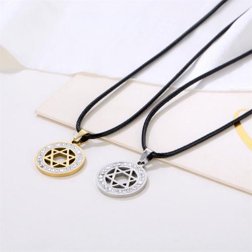 Stainless Steel Pendants 304 Stainless Steel Round plated DIY & with rhinestone 20mm Sold By PC