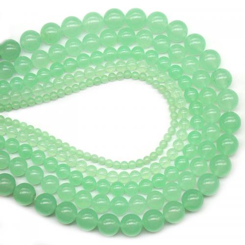 Paars Chalcedoon, Groene Calcedony, Ronde, gepolijst, DIY & verschillende grootte voor keus, groen, Per verkocht Ca 38 cm Strand