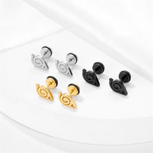 Titanium Steel  Earring plated fashion jewelry Sold By PC