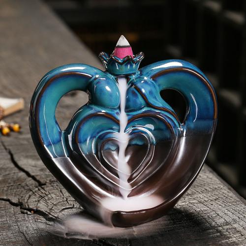 Backflow Incense Burner Porcelain half handmade for home and office & durable Sold By PC