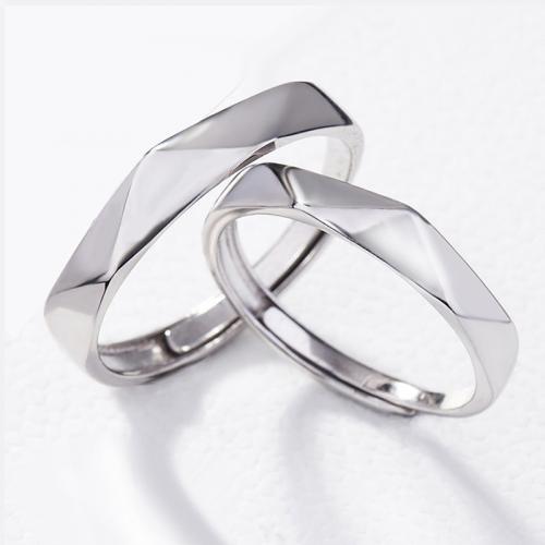 Sterling Silver smycken finger ring, 925 sterling silver, mode smycken & Unisex, nickel, bly och kadmium gratis, Storlek:7, Säljs av PC