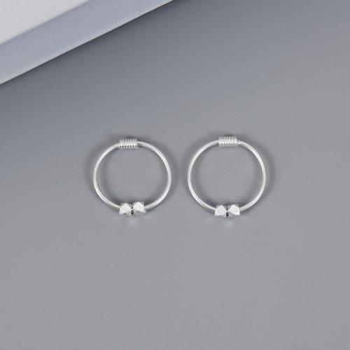 925 Sterling Silver Hoop Örhängen, mode smycken & olika stilar för val & för kvinna, nickel, bly och kadmium gratis, Säljs av PC