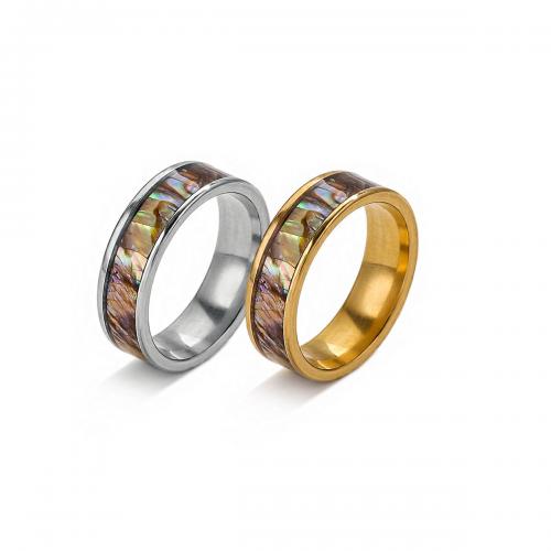 Bague en acier inoxydable, Acier inoxydable 304, normes différentes pour le choix & pour femme & autocollant époxyde, plus de couleurs à choisir, Vendu par PC