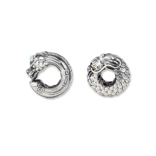 925 Sterling Silber Perlen, mit Edelstein, DIY & verschiedene Stile für Wahl, originale Farbe, verkauft von PC