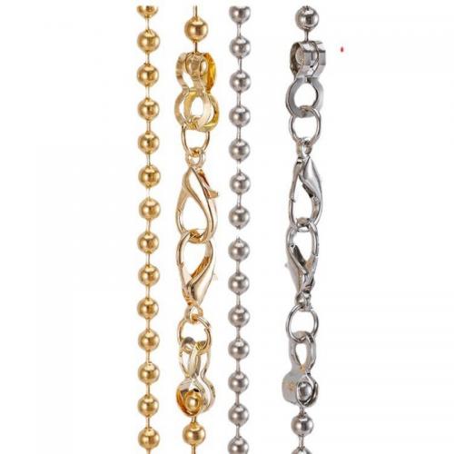 Iron Nakit Chain, Željezo, s Legura, pozlaćen, različite veličine za izbor & različitih stilova za izbor, više boja za izbor, Dužina 120 cm, Prodano By PC