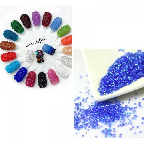 3D Nail Art Decoratie, Kristal, DIY, meer kleuren voor de keuze, 1.3-1.5mm, Verkocht door Bag