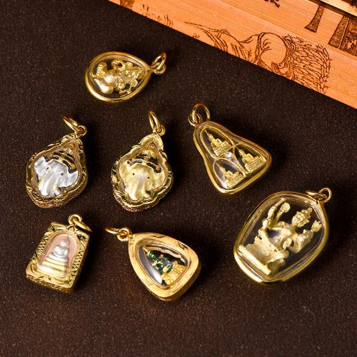 Zinc Alloy Pendants Unisex golden nickel lead & cadmium free Sold By PC