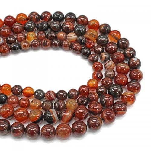 Natural Lace Agate Beads Round polished DIY Sold Per Approx 38 cm Strand