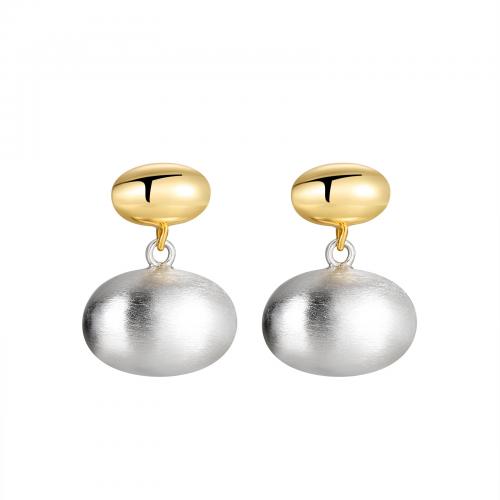 Brass Stud Earring with Plastic Pearl fashion jewelry & for woman nickel lead & cadmium free Sold By Pair