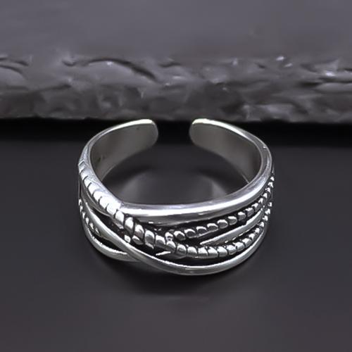 Bague en alliage de zinc, Placage, bijoux de mode, argent, protéger l'environnement, sans nickel, plomb et cadmium, Ring inner diameter:1.8cm, Vendu par PC