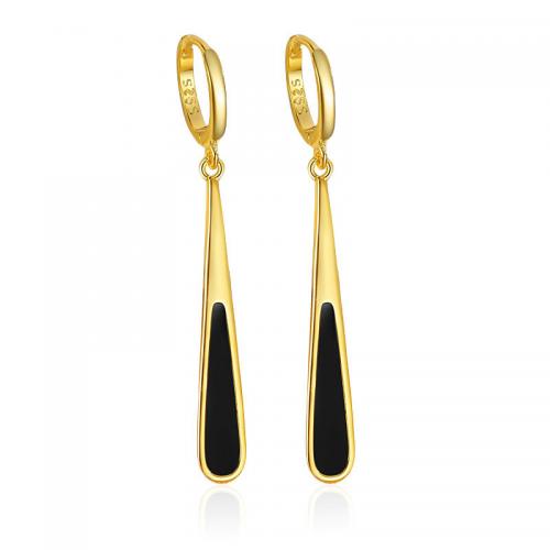 Orecchini 925 Sterling Silver Drop & Dangle, 925 argento sterlina, placcato, per la donna & adesivo epoxi, nessuno, Venduto da coppia