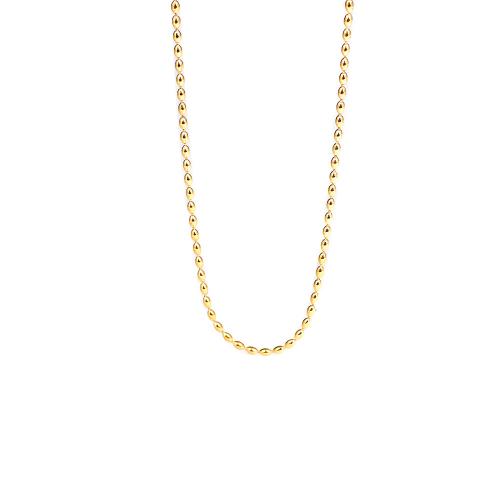 Collier d'acier titane, Placage, pour homme, plus de couleurs à choisir, Longueur Environ 51-80 cm, Vendu par PC