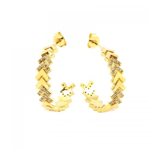 Brass Jewelry Set & micro pave cubic zirconia & for woman golden Sold By PC