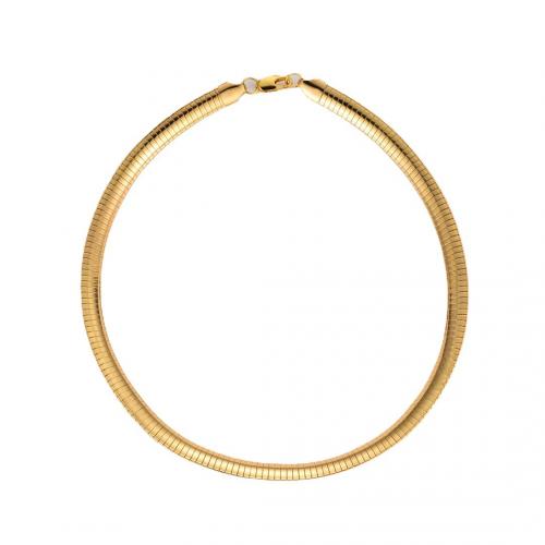 Collier en laiton, Plaqué d'or 18K, bijoux de mode & pour femme, doré, protéger l'environnement, sans nickel, plomb et cadmium, Longueur Environ 44 cm, Vendu par PC