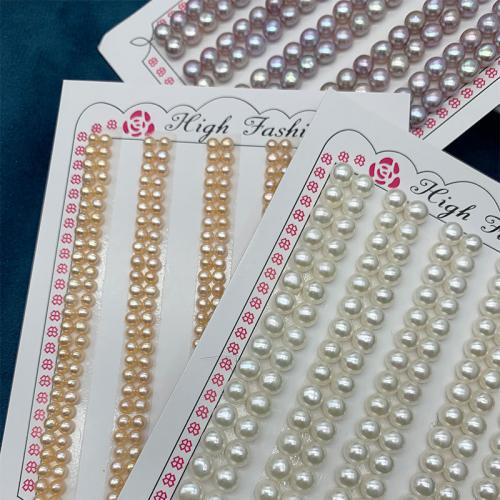 Half Vrtané kultivované sladkovodní perle, Sladkovodní Pearl, Flat Round, DIY & různé velikosti pro výběr & half-vrtané, více barev na výběr, Prodáno By Pair