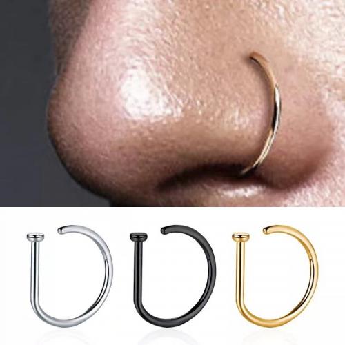 Cruach dhosmálta Srón Piercing Jewelry, 304 Cruach dhosmálta, unisex & méid éagsúla do rogha, dathanna níos mó le haghaidh rogha, Díolta De réir PC