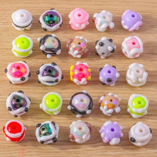 Plastic Beads stoving varnish random style & DIY Approx Sold By Bag