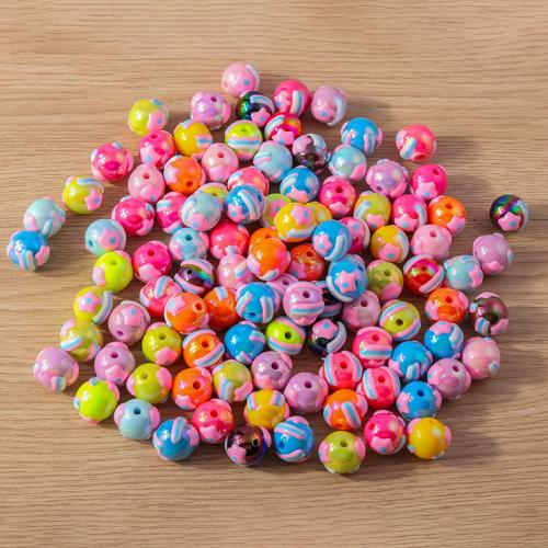 Plastic Beads stoving varnish random style & DIY Approx Sold By Bag