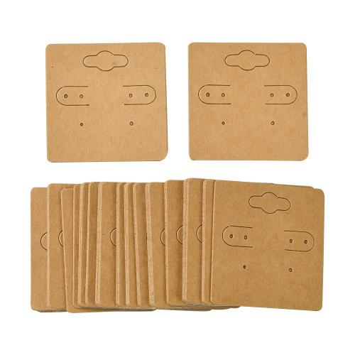 Exibição cartão, Kraft, DIY, 50x50mm, 50PCs/Bag, vendido por Bag