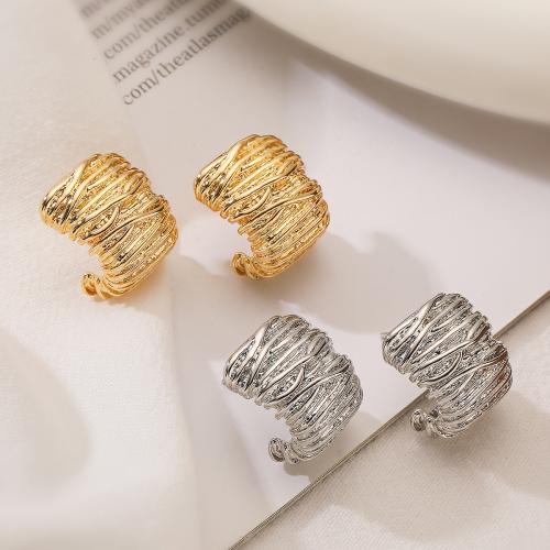 Brass Stud Earring plated fashion jewelry nickel lead & cadmium free Sold By Pair