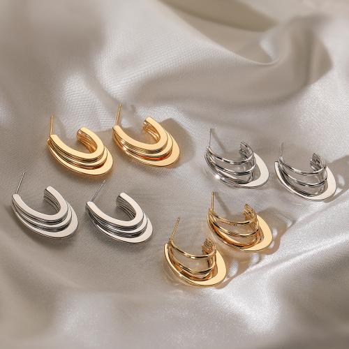 Brass Stud Earring plated fashion jewelry nickel lead & cadmium free Sold By Pair