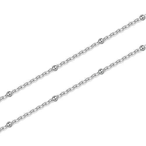 Sterling Silver Κολιέ, 925 Sterling Silver, με 5CM επεκτατικού αλυσίδας, γυαλισμένο, διαφορετικά στυλ για την επιλογή & για τη γυναίκα, περισσότερα χρώματα για την επιλογή, Μήκος Περίπου 40 cm, Sold Με PC