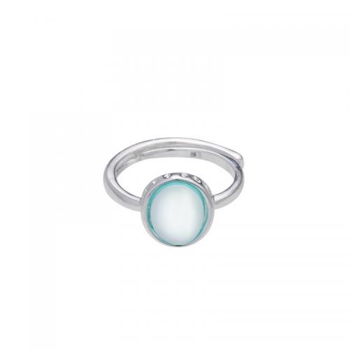 Sterling Silver Jewelry Finger Ring, 925 Sterling Silver, le Aquamarine, snasta, stíleanna éagsúla do rogha & do bhean, airgid, Díolta De réir PC