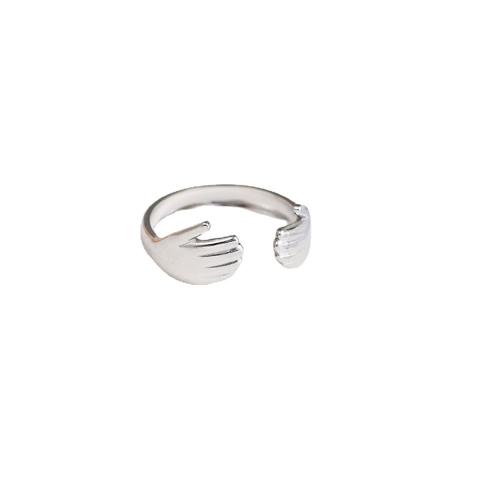 Titanium Steel Finger Ring polished Unisex silver color Sold By PC