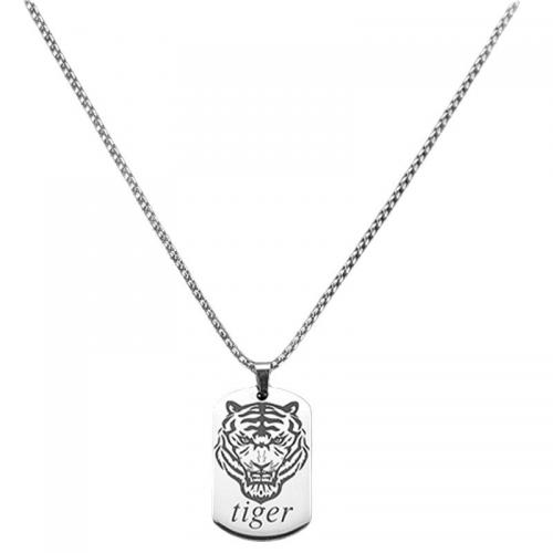 Stainless Steel Jewelry Necklace 304 Stainless Steel plated Unisex silver color Length 60 cm Sold By PC