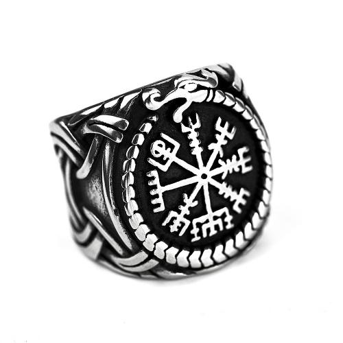 Titantium Steel finger ring, Titan Stål, polerad, Unisex & olika storlek för val, silver, Säljs av PC