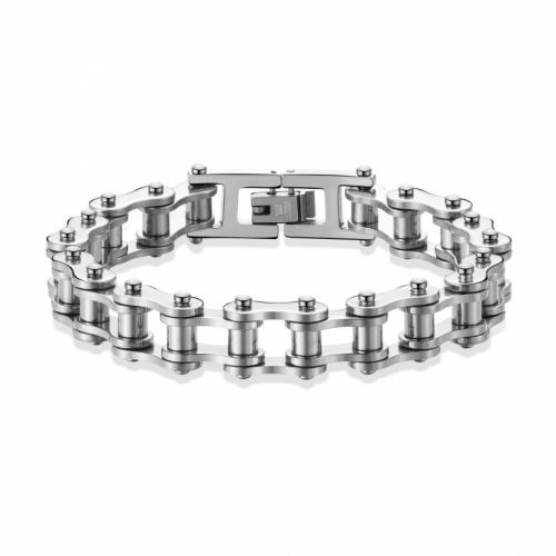 Titanium Steel Bracelet & Bangle Vacuum Ion Plating fashion jewelry & for man nickel lead & cadmium free 12mm Sold By PC