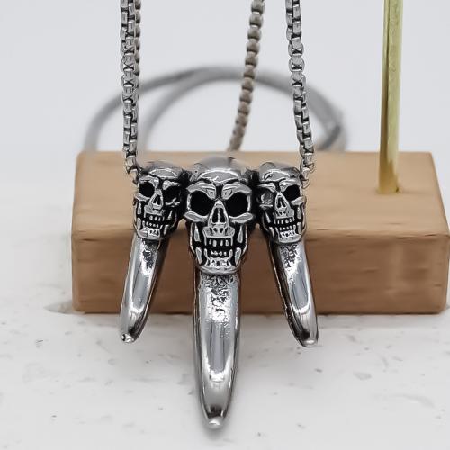 Zinc Alloy Skull Pendler, forgyldt, du kan DIY, sølv, nikkel, bly & cadmium fri, 30x46mm, Solgt af PC