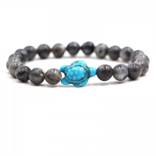 Gemstone Náramky, Elastické vlákno, s Přírodní kámen, ruční práce, módní šperky & různé materiály pro výběr & unisex, Délka Cca 19 cm, Prodáno By PC