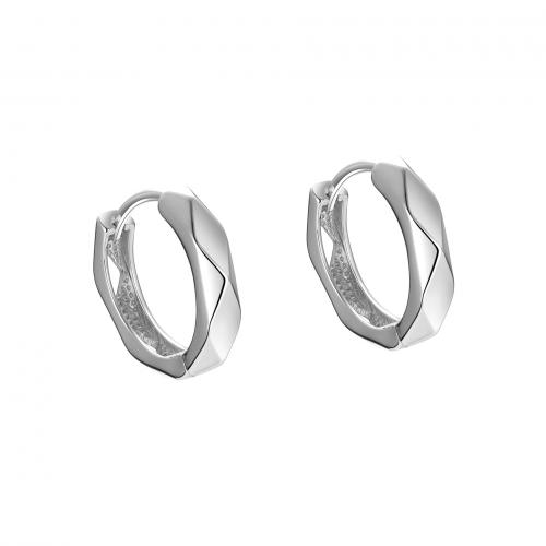 925 Sterling Silver Hoop Earrings plated for woman Sold By Pair