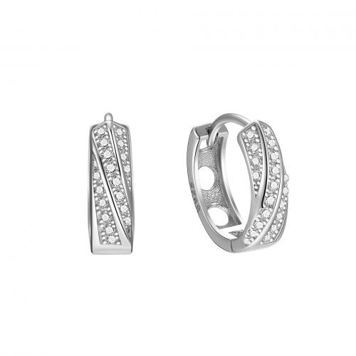 Cubic Zirkonia Micro Pave Sterling Silver Korvakorut, 925 Sterling Silver, Sydän, päällystetty, Micro Pave kuutiometriä zirkonia & naiselle, enemmän värejä valinta, Myymät Pair