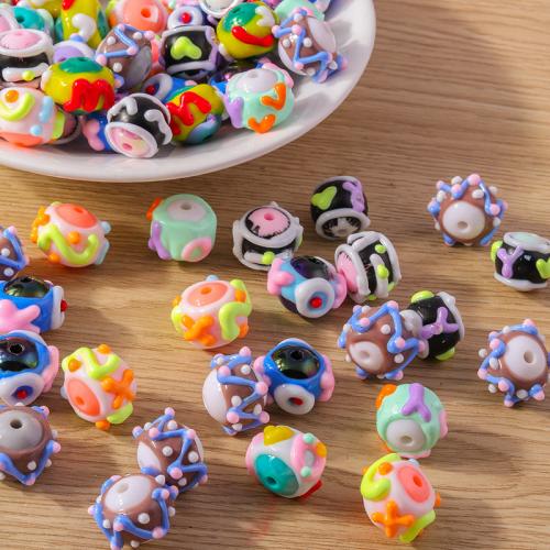 Plastic Beads stoving varnish random style & DIY Approx Sold By Bag