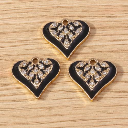 Zinc Alloy Rhinestone Pendants DIY & with rhinestone nickel lead & cadmium free Approx Sold By Bag