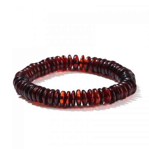 Amber Bracelet, lámhdhéanta, méid éagsúla do rogha & do bhean, dearg fola, Fad Thart 7-8.3 Inse, Díolta De réir PC