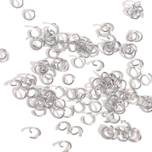 Acier inoxydable anneau ouvert, Acier inoxydable 304, poli, bijoux de mode & DIY & normes différentes pour le choix, couleur originale, 1000PC/sac, Vendu par sac