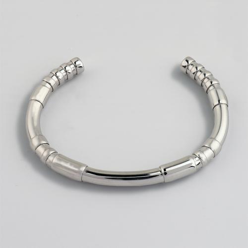 Rostfritt stål Armring, 304 rostfritt stål, plated, för kvinna, silver, Säljs av PC