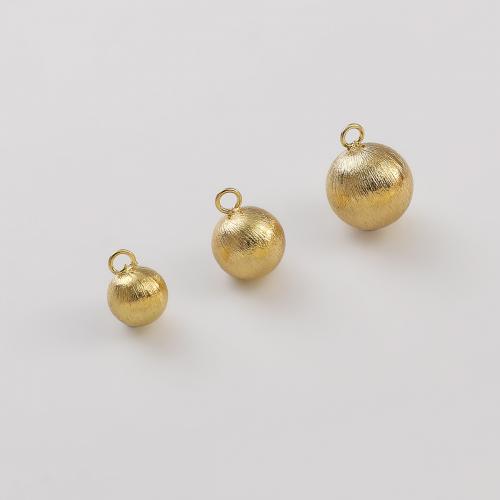 Monili d'ottone Ciondoli, ottone, Cerchio, 14K pieno d'oro, DIY & formato differente per scelta & spazzolato, assenza di nichel,piombo&cadmio, Appross. 10PC/borsa, Venduto da borsa