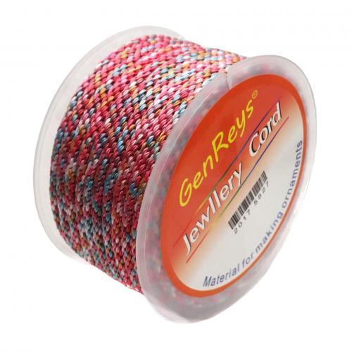 cordon en polyester , Fibre de polyester, DIY, plus de couleurs à choisir, 3.50mm, Environ 8m/bobine, Vendu par bobine