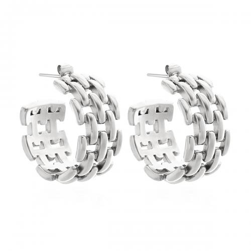 Roestvrij staal Stud Earrings, 304 roestvrij staal, mode sieraden & voor vrouw, meer kleuren voor de keuze, 12x22mm, Verkocht door pair