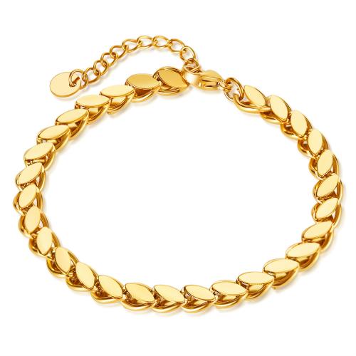 Stainless Steel Jewelry Bracelet 316 Stainless Steel with 3CM extender chain plated for woman Length Approx 17 cm Sold By PC