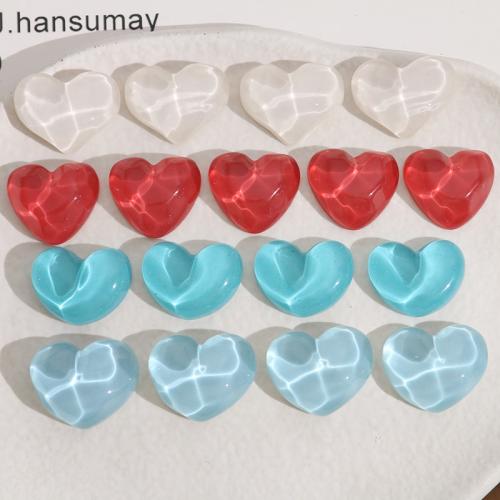 Mode Hars Cabochons, Hart, DIY, meer kleuren voor de keuze, 18x22mm, Verkocht door PC