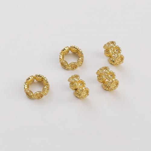 Perline in ottone, placcato, DIY & per la donna, dorato, Foro:Appross. 8mm, Venduto da PC