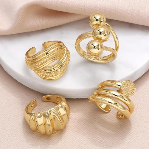 Brass Finger Ring plated fashion jewelry golden nickel lead & cadmium free Sold By PC